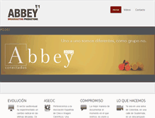 Tablet Screenshot of abbeyproductions.net